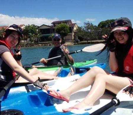 English school activity -kayaking