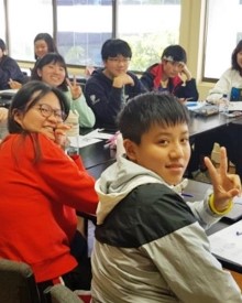 Another happy High School Preparation class at AICOL English school