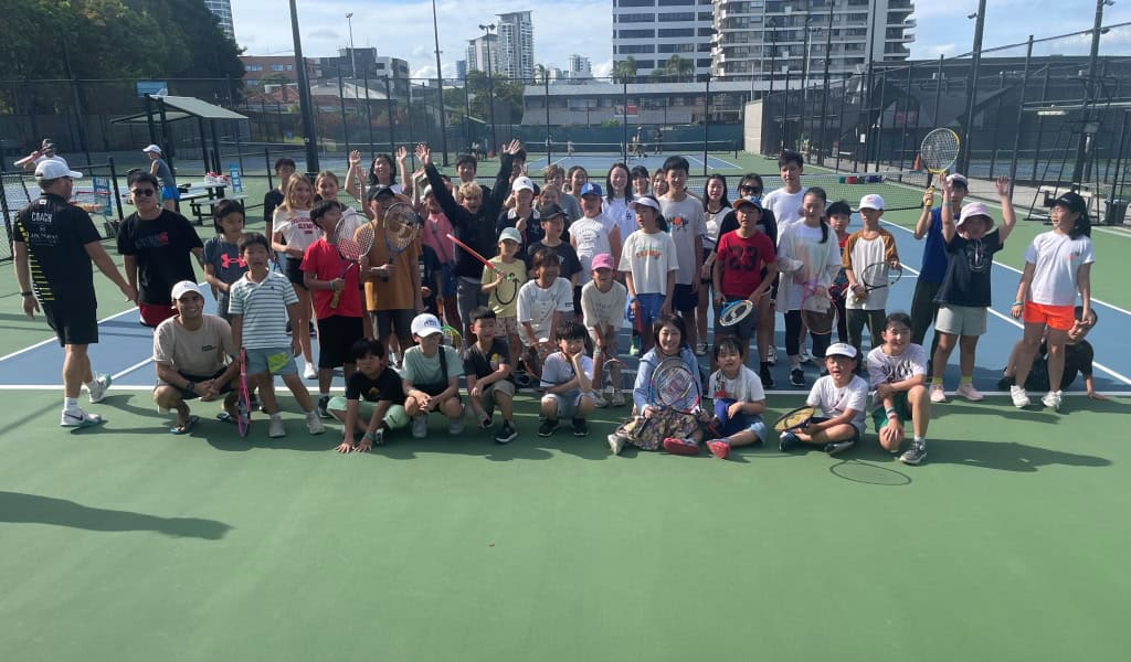 AICOL HSP classes at Queens Park tennis courts