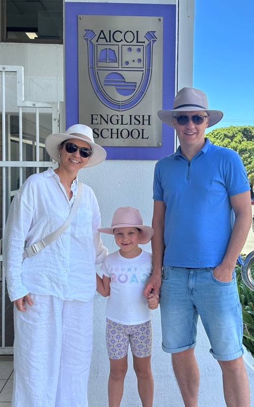 image2 Dr. Buda(3) 500x800 Family studying English at AICOL